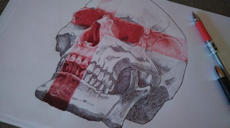 skull, double exposure, trash polka, tattoo, sketch, ballpen, ballpoint pen sketch, head, love, tattoo illustration, realistic sketch, realistic, shading, halloween, spirit, gray skull, double exposure, trash polka, trash polka, trash polka, trash polka, trash polka, ballpen, ballpen, ballpen, realistic sketch