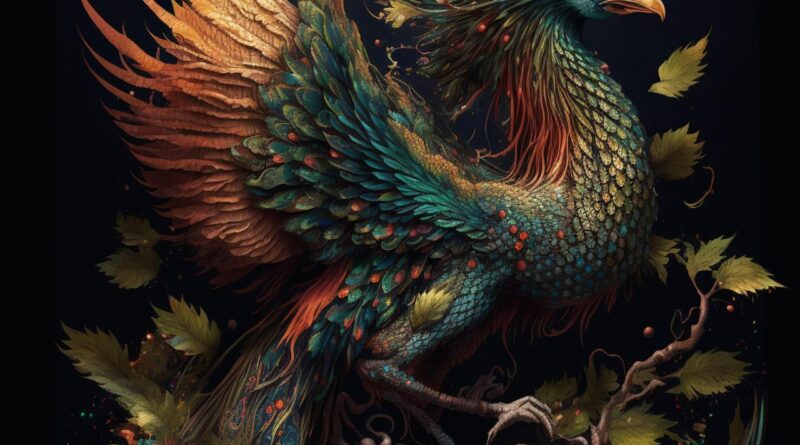 background, beautiful wallpaper, bird, phoenix, species, nature, fiction