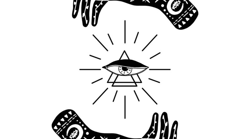 hand, symbol, magic, sign, triangle, eye, palm, icon, occult, reading, psychic, sun, tattoo, design, palmistry, fortune, alchemy, mystic, nature, tarot, abstract, astrology, geometric, white, esoteric, art