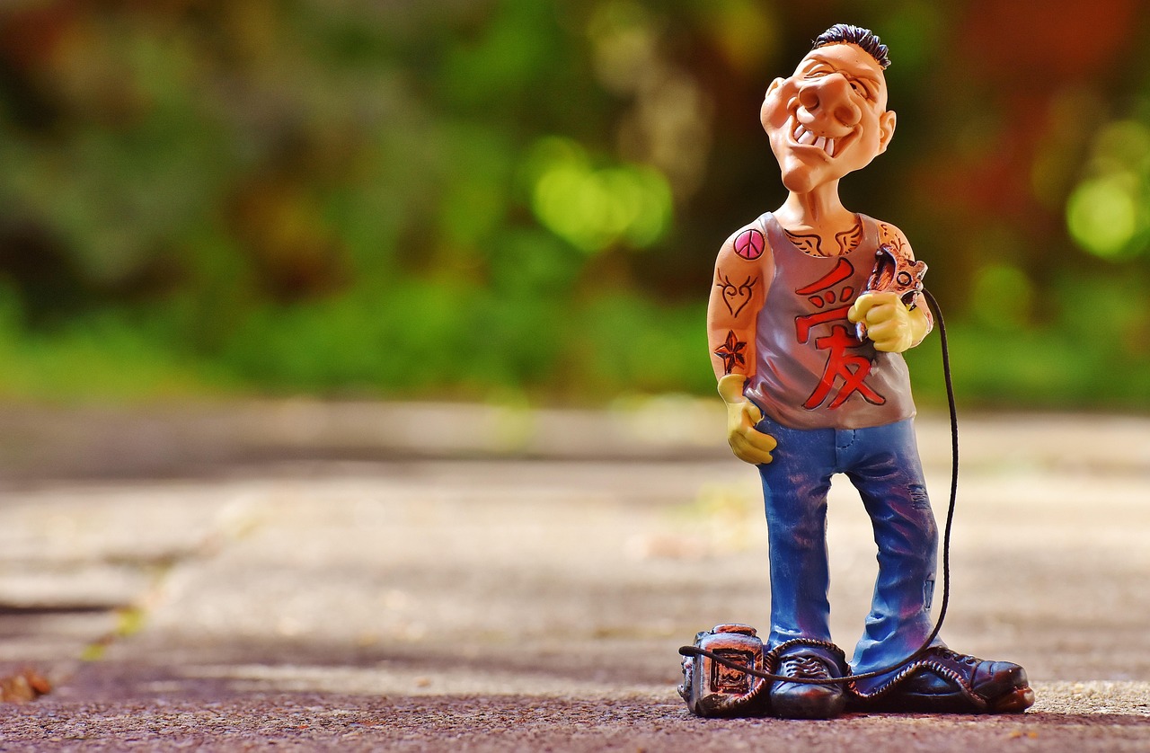 tattoo artist, figure, fun, man, funny, decoration, tattoo, deco