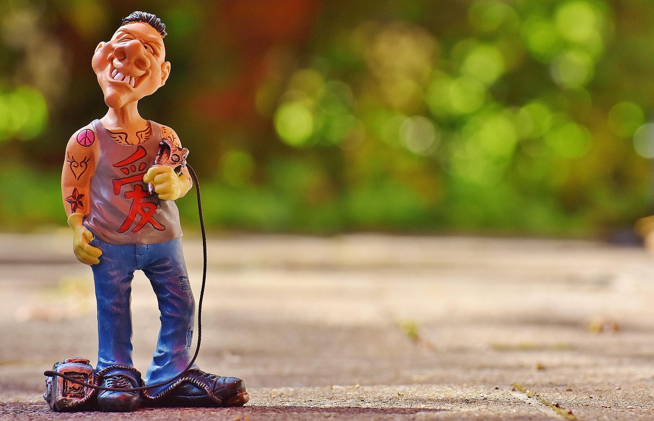 tattoo artist, figure, fun, man, funny, decoration, tattoo, deco