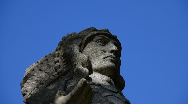 statue, chief, indian, native american, memorial, memory, grave, blue death, blue memory
