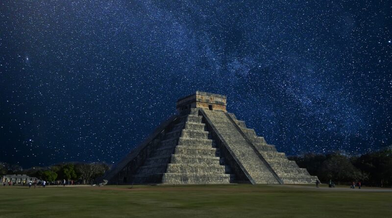 chichen itza, mexico, pyramid, milky way, night, mayans, archaeology, archaeological site, stars, starry sky, starry night, landmark, famous, places of interest, chichen itza, mexico, mexico, mexico, mexico, mexico, pyramid