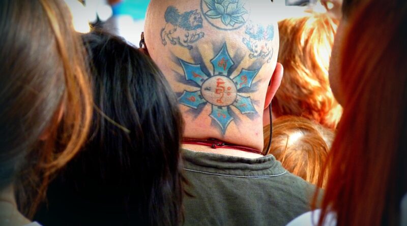 tattoo, crowd, colors, man, head, tattoo, tattoo, tattoo, tattoo, tattoo