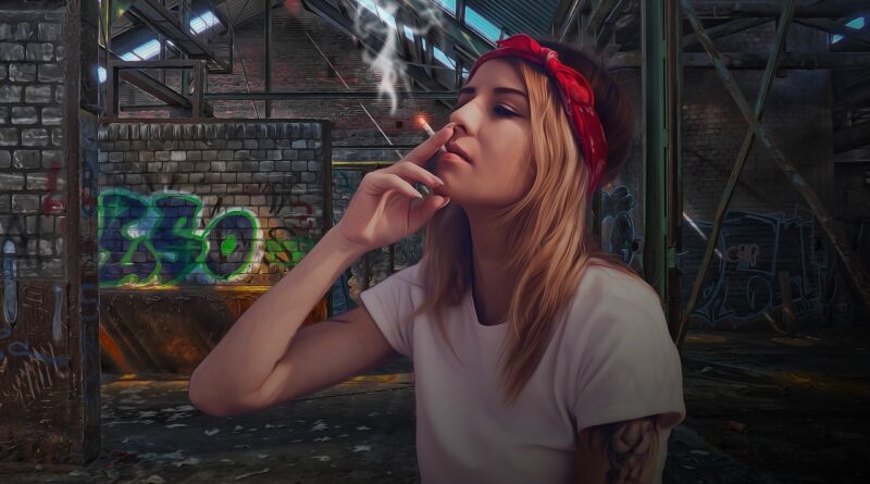 woman, girl, female, model, young, beauty, tattoed, inked, tattoo, portrait, smoking, smoke, cigarette, lost place, grafitti, urban, hdr, vintage, cigarette, cigarette, cigarette, cigarette, cigarette, grafitti