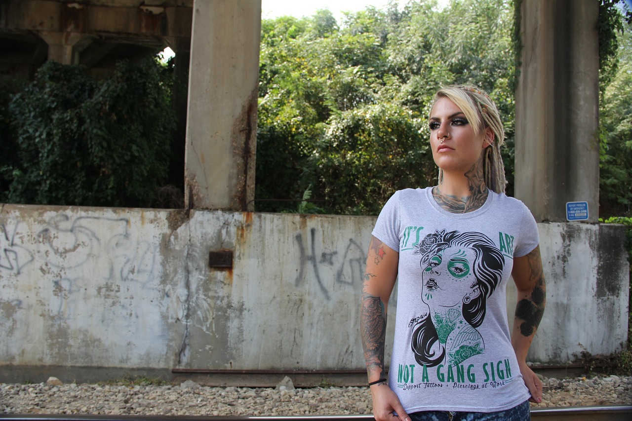 bridge, dreads, dreadlocks, blonde, sugarskull, sugar skull, female, white, city, graffiti, tunnel, shirt, tattoo, rock, tattooed, hot, septum, piercing, woman, makeup, attractive, caucasian, model, modeling, ring, nose ring, alternative, hair, green, dyed, rebel, jewelry, indie, chic, pierced, person, people, make-up, women, girls, hippie, hairstyle, dreadlocks, graffiti, shirt, shirt, shirt, shirt, tattoo, tattoo, tattoo, tattoo, piercing, piercing, rebel, rebel, rebel, rebel, rebel, indie, indie, women, women