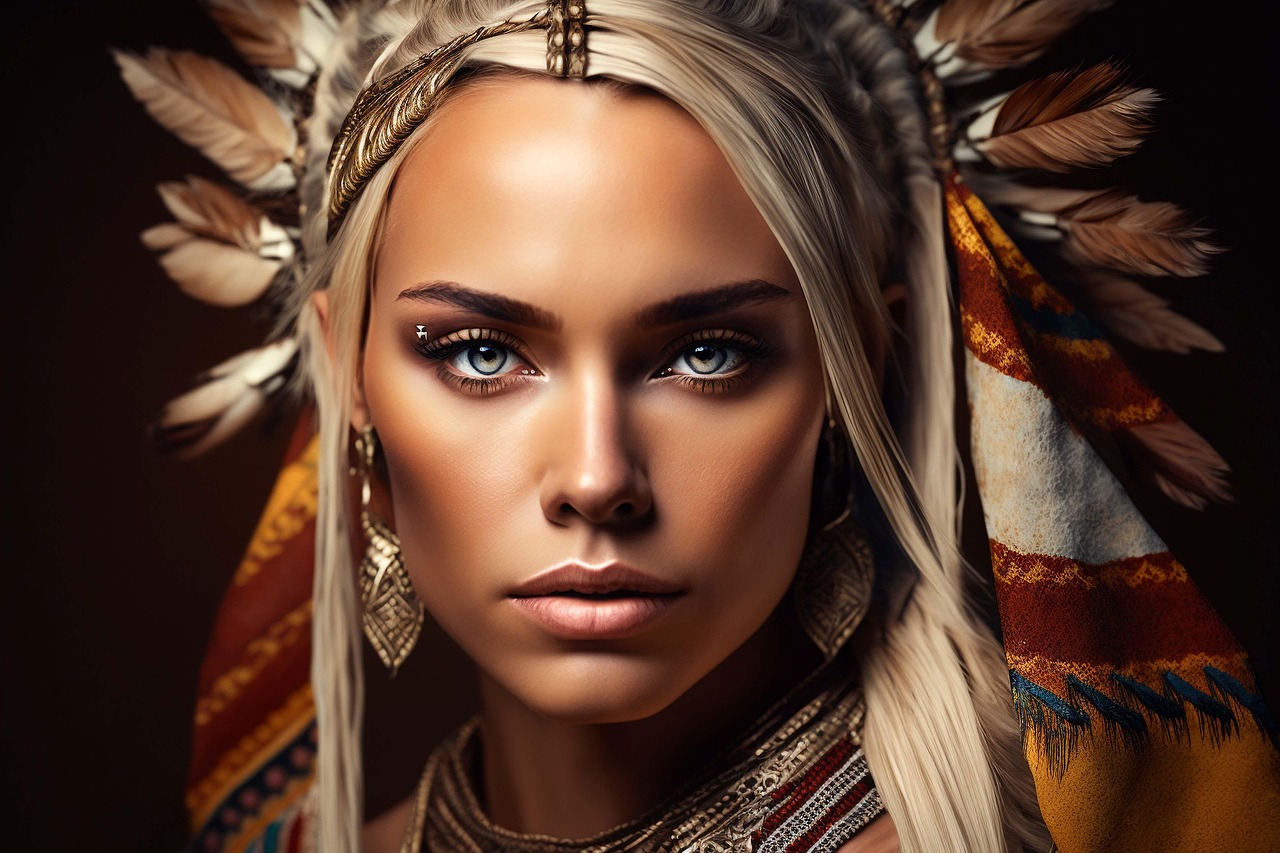 ai generated, indian, blonde, model, native american, make up, portrait, woman, indian headdress, ai generated, ai generated, ai generated, native american, native american, native american, native american, native american