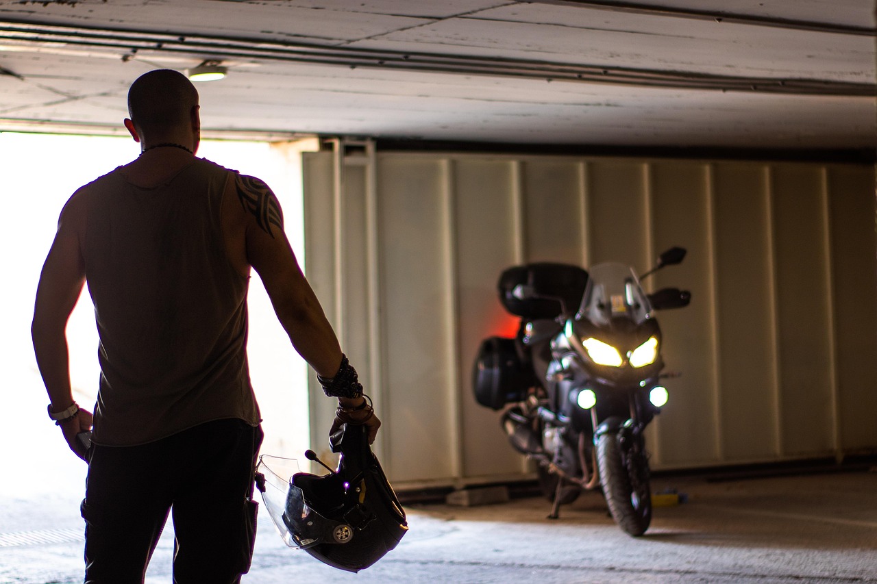motorbikes, tattoo, man